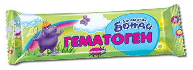 Гематоген Бегемотик Бонди 40г. (КДВ)